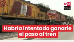 Chaclacayo: hombre muere atropellado por tren a la altura del kilómetro 20 de la Carretera Central