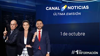 Última Emisión Canal 1 noticias | 1 de octubre