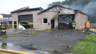 Fire destroys Alden auto shop