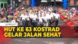 TNI-Polri Kompak Bareng Warga di Malang Jalan Sehat di HUT ke-63 Kostrad