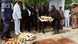 President Ruto Joins Other Kenyans in the burial of Late Francis CDF Ogolla in Siaya #ebrunews