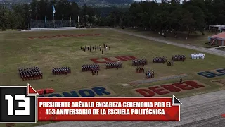President Arévalo leads ceremony for the 153rd anniversary of the Polytechnic School