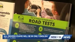 Florida driver's license exams will be administered in English only