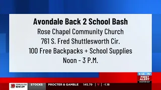 Happening Saturday: Avondale Back 2 School Bash