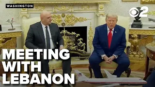 Trump meets with Lebanon President at White House
