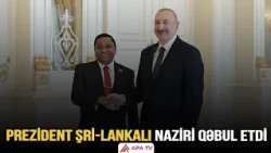 İlham Əliyev Şri-Lankanın xarici işlər, xarici məşğulluq və turizm nazirini qəbul etdi | APA TV