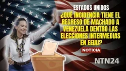 How does Machado's return to Venezuela affect the US midterm elections?