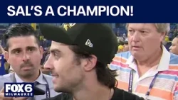 World Series: Brewers' Sal Frelick speaks after title win | FOX6 News Milwaukee