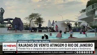 Cold front brings gusty winds to Rio de Janeiro