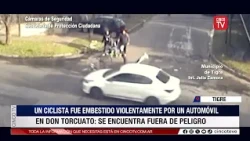 Cyclist struck by a car in Don Torcuato is out of danger