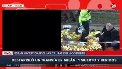 ?? AHORA - MILÁN | Descarriló un tranvía en Milán: 1 muerto y varios heridos
