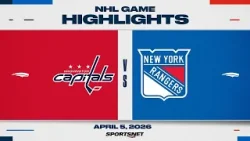 NHL Highlights | Capitals vs. Rangers - April 5, 2026