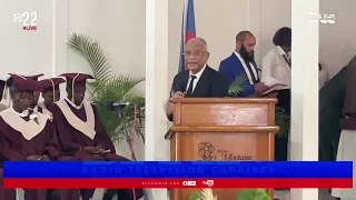 Intervention de Jacky Lumarque, lors de la cérémonie de graduation de Haïti TEC