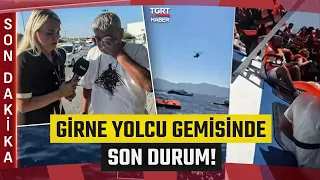 #SONDAKİKA | Girne Yolcu Gemisinde Son Durum: TGRT Haber Geminin Battığı Olay Yerinde!