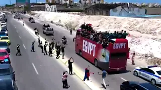 ‏استقبال حافل للمنتخب الوطني بعد مشاركته المشرفة في ⁧‫#كأس_العالم_2026‬⁩ ‏⁧‫#شكراً_للأبطال
