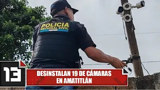 19 Illegally Installed Cameras Removed in Amatitlán