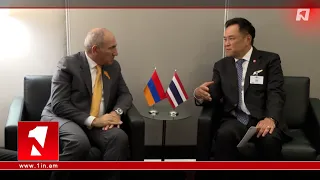 Փաշինյանը հանդիպում է ունեցել Թաիլանդի Թագավորության վարչապետ Անութին Չարնվիրակուլի հետ