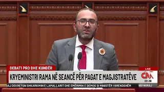 Debati pro dhe kundër, kryeministri Edi Rama në seancë për pagat e magjistratëve