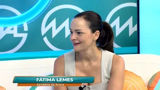 This is how Fátima Lemes, Mayor of Arona, got emotional while reliving the moment she took office.