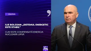 Ilie Bolojan: „Sistemul energetic este stabil”. Cum este compensată energia nucleară lipsă
