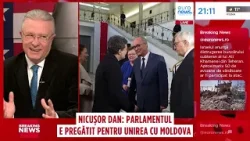 Nicușor Dan: Parlamentul este pregătit pentru unirea cu Moldova