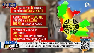 Villa María del Triunfo could be one of the most vulnerable districts in the event of a major ear...