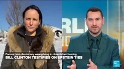Clinton denies any knowledge of Epstein's wrongdoing in testimony to lawmakers • FRANCE 24 English