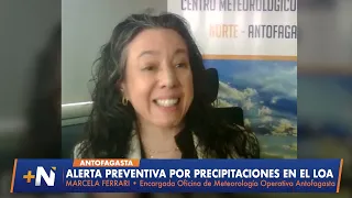 Decretan alerta preventiva por posibles precipitaciones y nevadas en la Provincia de El Loa