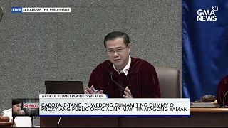 'Paano itinatago ang unexplained wealth?' - Gatchalian kay Cabotaje-Tang | GMA News