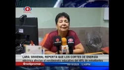 Lara: SINVEMAL reports power outages affecting educational performance by 40%