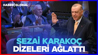 CB Erdoğan BM Genel Kurulu'nda Sezai Karakoç Dizelerini Seslendirdi Yıldırım Gözyaşlarını Tutamadı