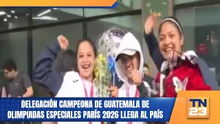 Guatemala's Special Olympics champion delegation returns home from Paris 2026