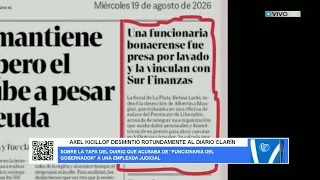 AXEL KICILLOF FLATLY REFUTED THE NEWSPAPER CLARÍN