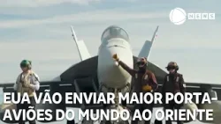 EUA deslocam maior porta-aviões do mundo ao Oriente Médio EUA deslocam maior porta-aviões do mundo ao Oriente Médio