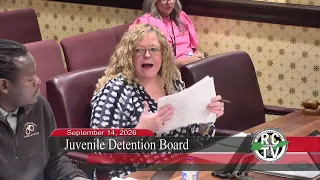 Juvenile Detention Board - September 14, 2026