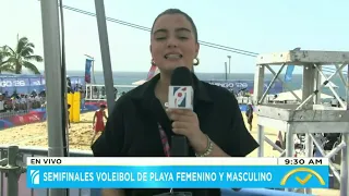 Dominican Republic vs. Puerto Rico Beach Volleyball Semifinals Held