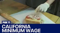 California fast food minimum wage going up