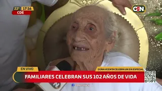 Doña Vicenta celebrates 102 years of life in Ciudad del Este