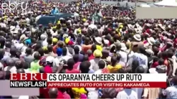 Министр Опарания присоединился к президенту Руто в визите по вопросам развития в Какамегу. #ebrunews