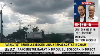 Military personnel injured during parachute exercise in Târgu Mureș. One of them remained suspended