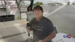 Местный креветочный рыбак рассказывает о том, как ловит нефть в свои сети.