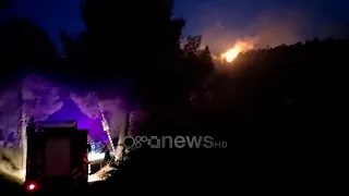 Zjarri në Krujë nuk ndalet/ Flakët afrohen pranë banesave, ndërhyrje nga toka dhe ajri