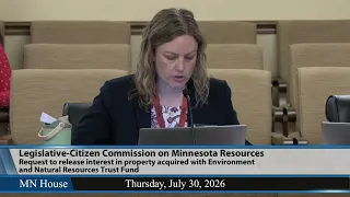 Legislative-Citizen Commission on Minnesota Resources 7/30/26