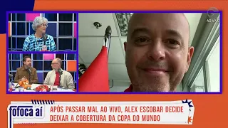 Alex Escobar leaves World Cup coverage after falling ill on air