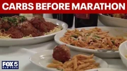 Runners carb-load ahead of NYC marathon