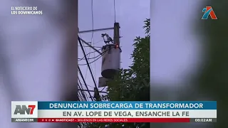 Overloaded transformer on Lope de Vega Avenue poses danger to homes