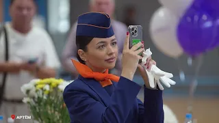 Vera Shcherbina Congratulates Residents of Artyom on Russian Air Fleet Day