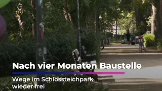 After four months of construction: Paths in Schlossteichpark reopened | Sachsen Fernsehen