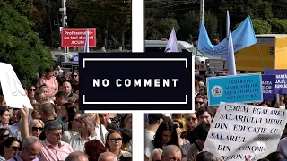 NO COMMENT | PROTESTUL PROFESORILOR, NEMULȚUMIȚI DE SALARIILE MICI