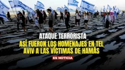 This is how the tributes to the victims of Hamas in Tel Aviv unfolded